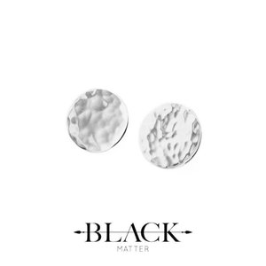 Products: Sterling Silver Statement Disk Studs - Benjamin Black Goldsmiths