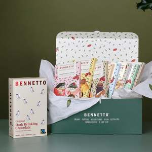 Dark Chocolate Powders: Gift Box – 9 Bars + Drinking Chocolate