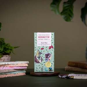 Bennetto Dark Chocolate: Dark Mint - Carton of 12 bars