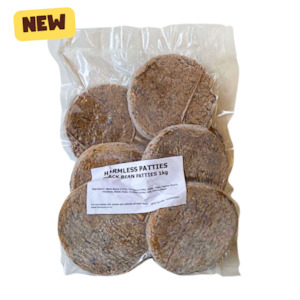 Plant-based Meat: Black Bean Patties (GF) 1kg