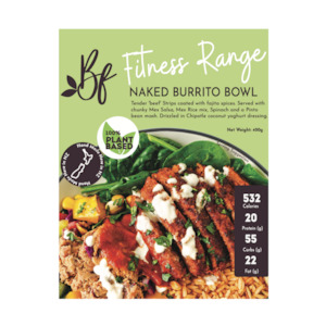 Frozen Meal: Berkano Fitness Naked Burrito Bowl (GF) 400gr