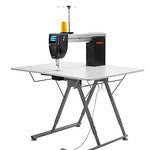 Q20 Long Arm Quilting Machine on Horn Foldable Table