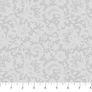Northcott Scented garden Grey floral