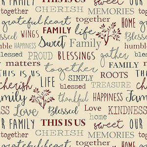 Benartex - Quilters Barn Prints- Roost