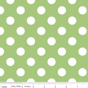 Riley Blake Green Dot Fabric