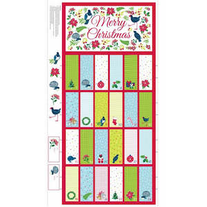 Christmas Fabrics: Kiwi Advent Calender Panel
