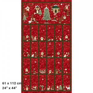 Christmas Fabrics: Stof Advent Calendar 2023 - Red