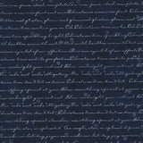 Stof - Christmas Writing - Navy/Silver