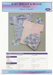 Wool: Extreme Handknits NZ - Baby Singlet & Beanie