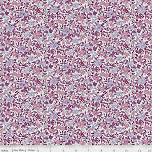 Liberty Fabric: Liberty Fs Botanical Jewel - Purple Blossom