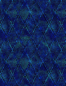 Wide Backing Fabric: Diamond Dots Wide Backing fabric - Blue