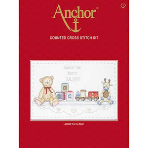 Kitsets: Anchor Cross Stitch Kit - Toy Shelf Birth Record