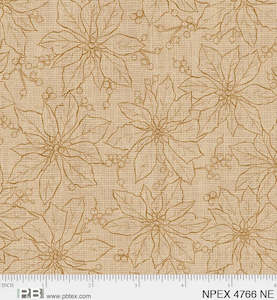 Christmas Fabrics: North Pole Express Poinsettia Christmas Fabric