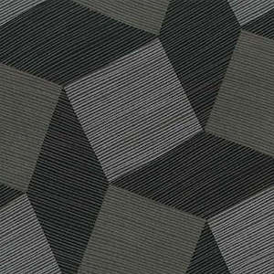 Wide Backing Fabric: Backing Fabric - Tumble Blocks Charcoal