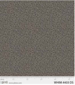 P&B Fabric Whimsy Grey Leaf