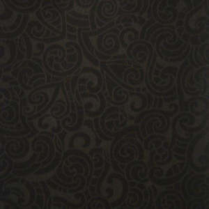 Kiwiana New Zealand Fabric: Kiwiana - Moko Black