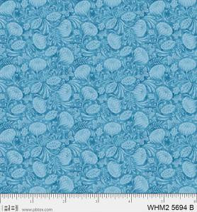 P&B Fabric Whimsy 2 Floral Blue