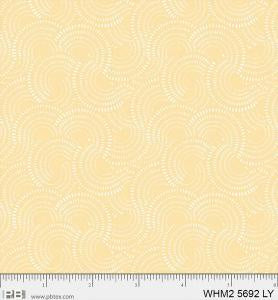 P&B Fabric Whimsy 2 Allover Suns Light Yellow