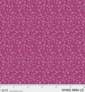P&B Fabric Whimsy 2 Tonal Vines Lavender/Burgundy