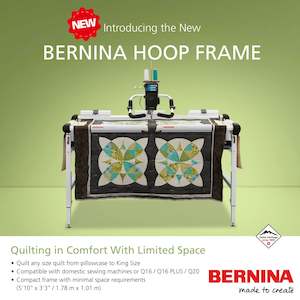 Q Series Long Arm Quilting Machines: NEW Bernina Hoop Frame