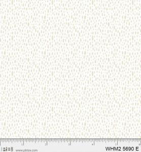 P&B Fabric Whimsy 2 Rain Drops White