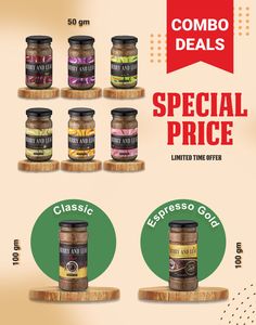 Products: Espresso Gold + Classic + Any 4 Flavours – Berry and Leaf