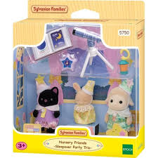 Dolls And Playsets: Sylvanian Families Nursery Friends Sleepover Party Trio 5750