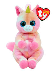 Soft Toys 1: TY BEANIES BELLY SKYLAR UNICORN, 20CM