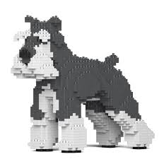 Jekca: Jekca Animals - Schnauzer Grey & White 21cm