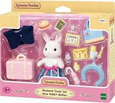Sylvanian Families 5641 Weekend Travel Accessories Set With Snow Rabbit Mother