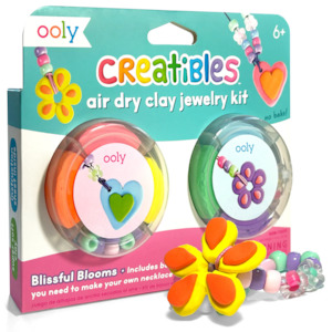 Creatibles Air Dry Clay Blissful Blooms Jewelry Kit