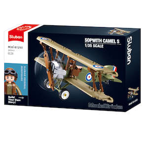 Sluban M38 B1293 Model bricks fighter plane Sopwith Camel S 1/35