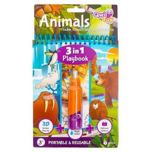 Livro de brincar QwiToy 3in1 Playbook Animals
