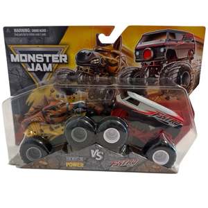 Vehicles Remote Control 1: Monster Jam Horse Power Vs Fastro Van 1:64 Scale Diecast Toy Truck 2pk