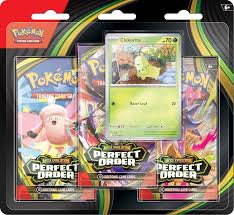 Trading Cards: Pokemon TCG ME Perfect Order 3 Pack Blister Chikorita