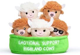 Emotional Support Pals Highland Cows Plush Set