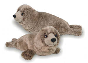 Antics Silky Soft Seal Grey 25cm