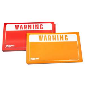 Stickers: Montana Stickers: Warning Pack Red/Yellow