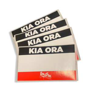 Stickers: Kia Ora eggshell stickers