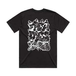 Fresh Press T Shirt: Kaput (Black)