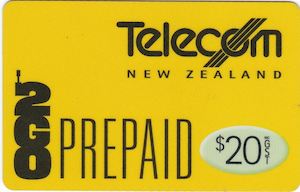 Telephone Cards: 2000 TELECOM BASIC ISSUE REDRAWN $20 2GO PREPAID PHONE CARD
