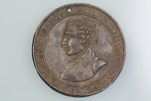 World Historical Medals: GB ROBERT RAIKES FOUNDER SUNDAY SCHOOL CENTENARY 1880 MEDAL