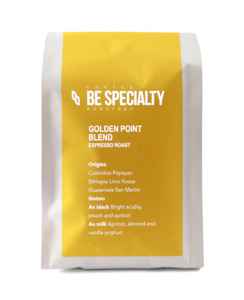 coffee: Be Specialty Golden Point Blend (espresso)