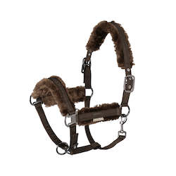 Headcollars Leadropes: Eskadron Platinum Double Pin Glossy Fauxfur