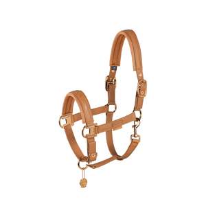 Headcollars Leadropes: Headcollar double pin Faux Leather Platinum 23