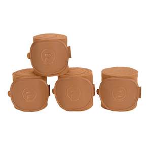 Horse Boots: Bandages Fleece faux leather Platinum 23