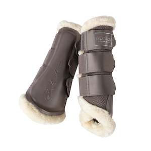 Horse Boots: ESKADRON CLASSIC SPORTS FAUX FUR MESH TENDON BOOTS