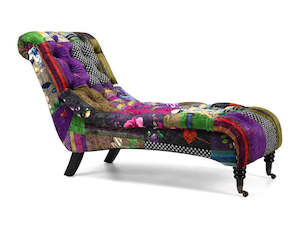 Bedroom Furniture: Patchwork Chaise
