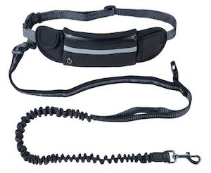Handsfree Running Bungee Dog Leash With Pouch