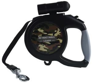 Pet Collars Leashes Harnesses: Retractable 8m Large Dog Leash with LED Torch!